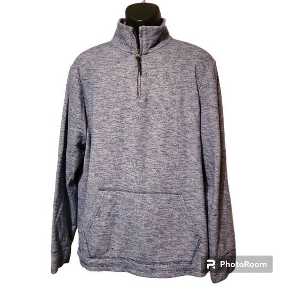 Old Navy Men's 1/4 Zip Blue Pullover Sweatshirt Size XL - Picture 1 of 4